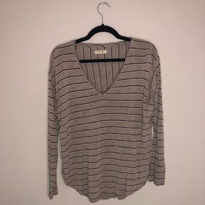 Madewell tan striped long sleeve ⚠️SALE⚠️ 3 for 25